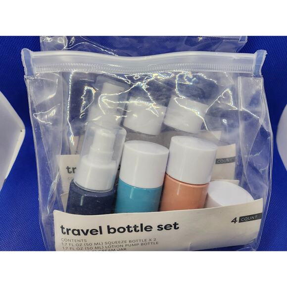 Target Bullseye Travel Bottle Set of 4 with Travel Pouch (NEW IN PACK) - Picture 6 of 6